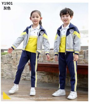 學(xué)生校服春秋款 Y系灰色款 校服廠家定做